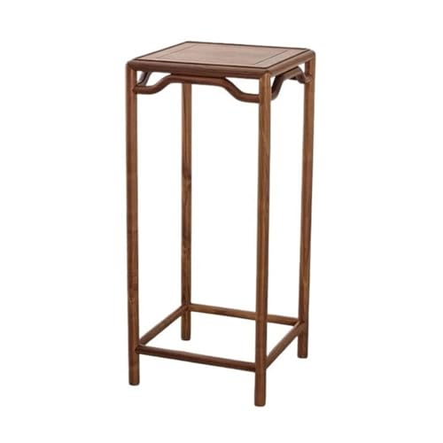 WOAITIANTIAN Vase Stand Chinese Style Black Walnut Bonsai Base, Living Room Floor Standing Wood Planter Stand