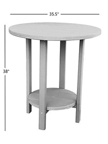 Phat Tommy Outdoor High Top Table and Chairs Set Grey