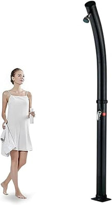CFDZCP Outdoor Shower kit 7.2 Ft Outdoor Shower Solar Powered, Outside Shower Kit W/Shower Head & Foot Tap Spigot, Portable Garden Shower for Poolside, Pool Area, Beach House