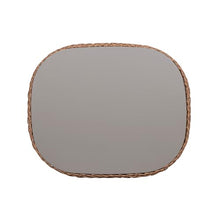 Jennifer Taylor Home Willow 40.5" Oval Woven Patio Coffee Table, Golden Brown Wicker