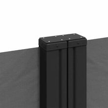 KTHLBRH Retractable Side Awning Anthracite Steel Retractable Side Awning for Outdoor Shade and Privacy, Adjustable Sun Protection with Durable Waterproof UV-Resistant P