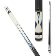 KATANA KAT03 Pool Cue Cream/Black Sapphire Blue Diamonds 20oz