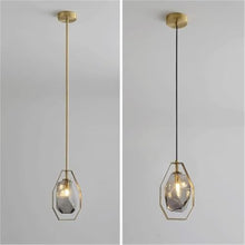 Classic Glass Pendant Light Fixture - 77cm Long Plate Chandelier with