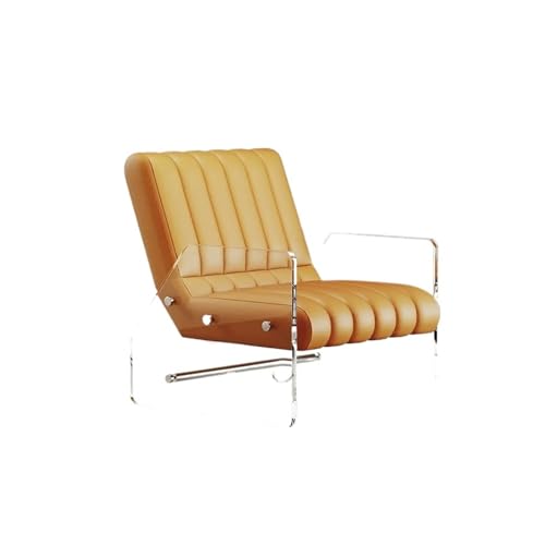 OUTIFUOSSR Modern Luxury Chairs Design Lounge Nordic Rocking Chair Comfortable Living Room Acrylic Fauteuil Salon Furniture(Orange 92x70x92cm)