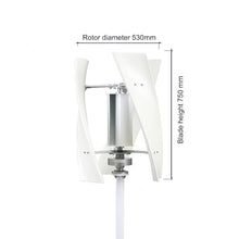 AISINILALAO 5000W 3 Blades Noiseless Wind Turbine Set 12V 24V 48V with Controller Solar Wind Power Kit for Street Lighting Free Energy Windmill Generator,12v