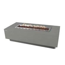 Granville Concrete Fire Pit 60" x 27" Outdoor Patio Firepit Includes Lava Rocks Modern Fire Pits & Outdoor Fireplaces for Garden, Deck, Indoor & Outdoor Heating