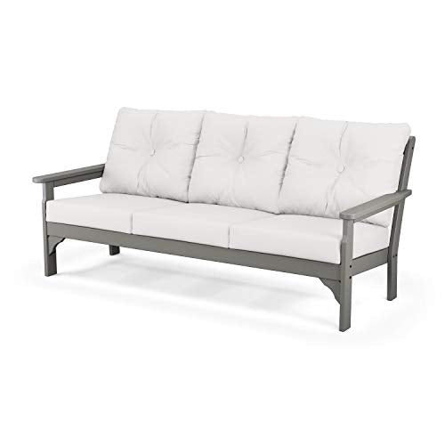 Vineyard Deep Seating Sofa (Slate Grey/Textured Linen)