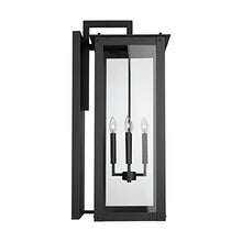 Capital Lighting Fixture Company Hunt Urban/Industrial Outdoor Wall Lantern 4-Light Clear Glass Black