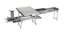 Overland Vehicle Systems Komodo Camp Kitchen - Dual Grill, Skillet, Folding Shelves, and Rocket Tower - Marine Grade Stainless Steel and Aircraft Grade Aluminum Construction