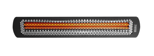 Bromic Tungsten Smart Heat 2000W Electric Patio Heater – Single Element Infrared, 220V-240V, Black Finish – BH0420030