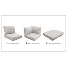 TK Classics High Back Cushion Set for FAIRMONT-12b Beige
