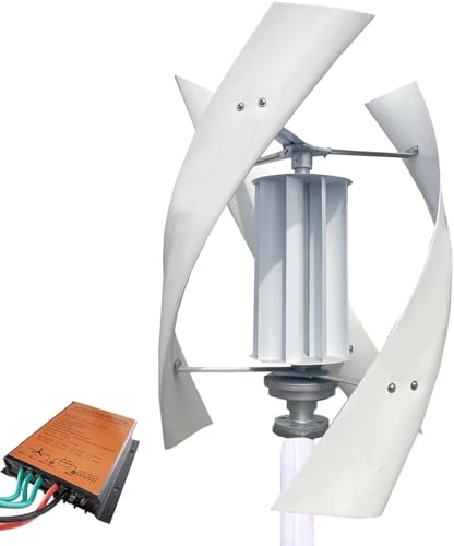 8000W Vertical Windmill Wind Turbine 3 Blades Permanent Maglev Alternative Energy Generator with Mppt Charge Controller for Home Use,12v