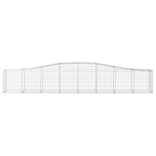Arched Gabion Baskets 2 pcs Galvanized Iron for Outdoor & Indoor Plants White Black