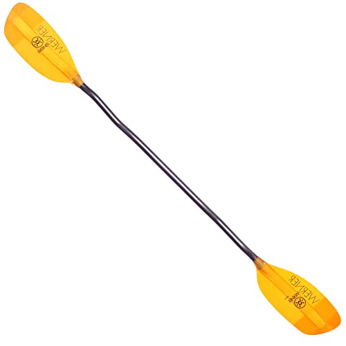 Werner Sherpa Fiberglass Bent Shaft Whitewater Kayak Paddle 197cm Amber