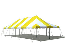 TentandTable 20' x 40' Premium Commercial Pole Tent with Yellow & White Top