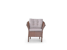 Angora Dinamic Rattan Outdoor Furniture Set – Stylish Garden Patio Set with Table, Double Chair, 2 Single Armchairs, Brown