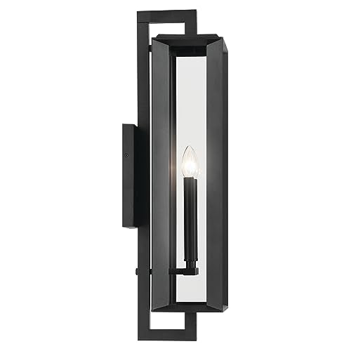 Kichler Kroft 2-Light Textured Black Outdoor Wall Light