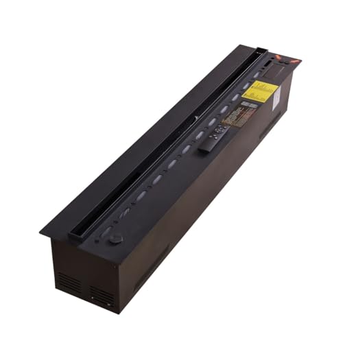 Fireplace 128-color Adjustable Mist Fireplace Smart Ultra-thin Steam 3D Simulated Flame Decoration Electronic Fireplace With Heating Function 3D Fireplaces ( Color : Stainless steel , Size : 1000mm )