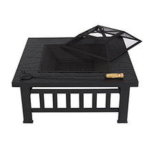 Fire Pit Outdoor fire Pit, Home Garden Decoration fire Pit, Villa Wood-Burning Barbecue fire Pit Table, 31 inches