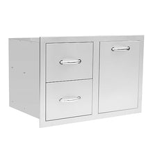TrueFlame 33-Inch 2-Drawer & Vented LP Tank Pullout Drawer Combo