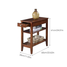 Chicken Couch End Table Wooden Sofa Side Table Narrow Side Cabinet Living Room Side Table Wooden Corner Table Corner Tables for Living Room