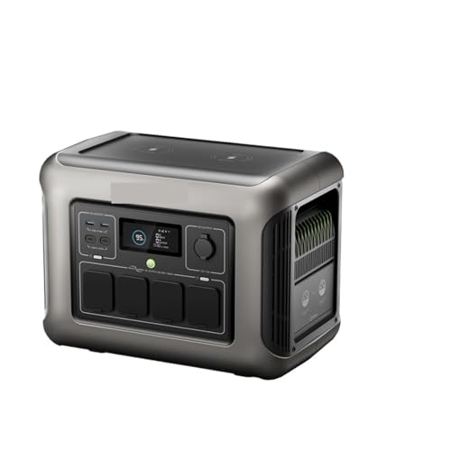 Power Station, R1500 Portable Power Station 1152Wh Battery With 1800W (3000W Peak) AC Output Solar Generator For Garden Party,for Outdoor Camping Home