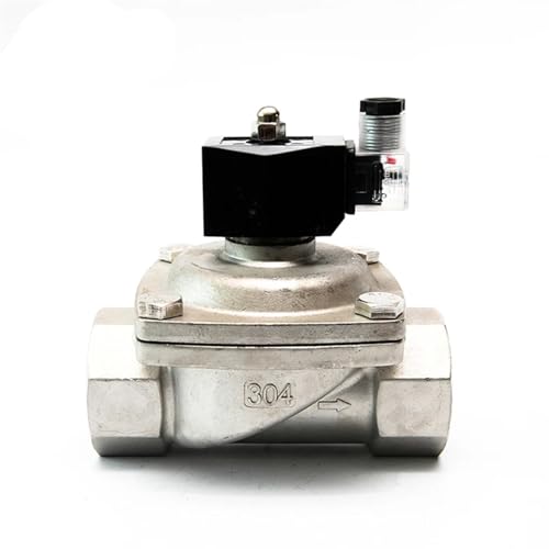 2 Inch Stainless Steel Solenoid Valve Normally Closed 220V 12V 24V 110V Solenoid Valve 1Pcs(G_220VAC_NBR-SEAL)