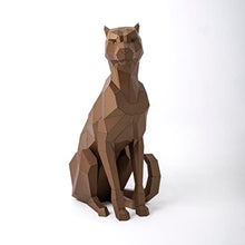 Cheetah Metal Sculpture - Handmade Artwork for Home or Garden Decor-3D Metal Standing Sculpture