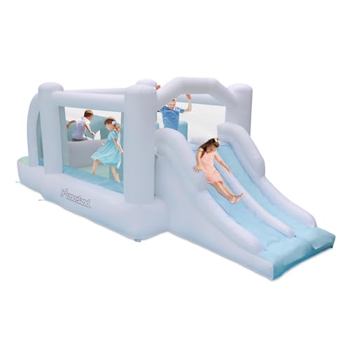 Bounceland Obstacle Dream Bouncer Combo with Dual Slides Neutral Color