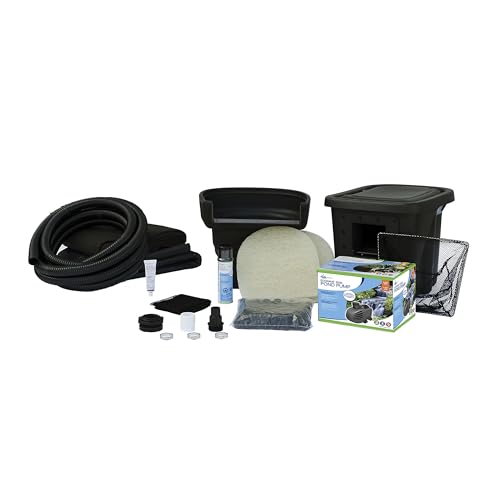 Aquascape DIY Backyard Pond Kit 8 x 11 feet – Complete Water Garden Ecosystem with Pump, Skimmer, and Filter, 99765