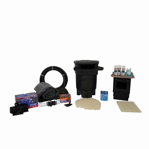 HALF OFF PONDS Complete PRO 5200 Water Garden and Pond Kit with 20' x 20' EPDM Liner Black