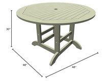 highwood Adirondack 48" Round Dining Table, Eucalyptus