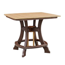 American Furniture Classics OS Home and Office Model 44S-C-CTB Counter Height Square Table in Cedar with Tudor Brown Base