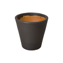 Emissary - Tappered Planter Md, Matte Black16x16 H