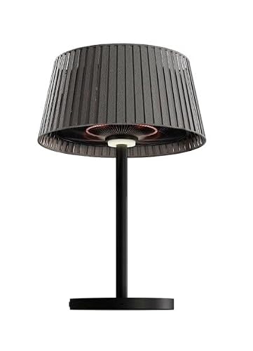Eurofase Vellura 1500W 120V Electric Infrared Patio Heater – Charcoal Grey Quartz 2-Element Outdoor Heater, Wall, Ceiling & Pole Mount, Garage & Indoor/Outdoor
