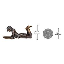Design Toscano Young Scholar Reading Girl Bronze Garden Statue Bronze
