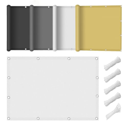 UERRYRS Outdoor Sun Shade Sail 18.3x30 FT Waterproof Canopy Pergola Shade Cover 95% UV Block Rectangle Sunscreen Awning Canopy with Grommets for Patio Garden Backyard White
