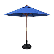 2.7m Wooden Garden Parasol Patio Sunshade Protection Umbrella Outdoor,Outdoor Sun Shade Straight Rod Umbrella Table Umbrella,Market Umbrella for Lawn, Garden, Deck, Backyard, Pool, UV 50+