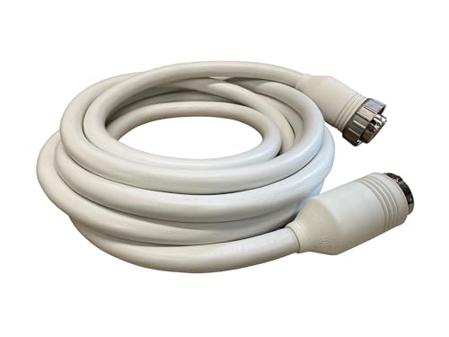 Amp Up 125/250 Volt 50 Amp Marine Shore Power Boat Cord 75' White