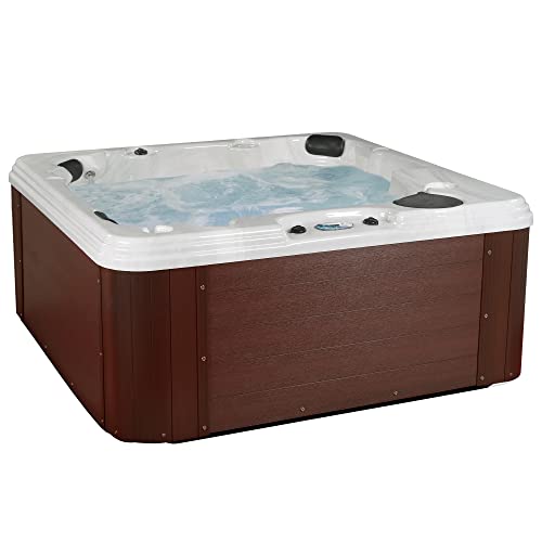 Essential Hot Tubs 50-Jet Polara Hot Tub Redwood