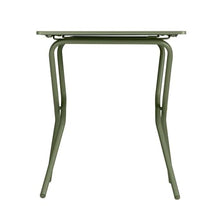 Lafuma Balcony II Galvanized Steel Folding Outdoor Patio Table, Moss