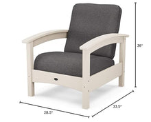 Trex Outdoor Furniture™ Rockport Club Chair in Sand Castle/Ash Charcoal