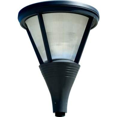 Dabmar Lighting GM581-B-MT Large Post Top Cone Shape Fixture, 100W Hp, Bronze Finish