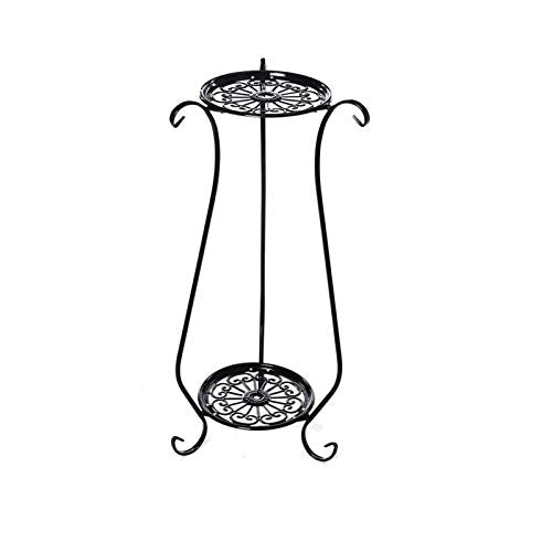 SIDUFHAOPKLL Wrought Iron Potted Stander Flower Fleshy Green Plant Pot Rack Stand Bracket Round Hand Make Home Decor