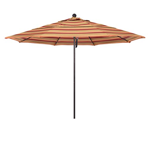 California Umbrella 11' Rd. Venture Series Contract Grade Patio Umbrella Pulley Open Astoria Sunset