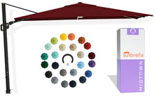 Midtown Umbrellas Supreme - 9 x 9 Ft Cantilever Umbrella with LED Lights