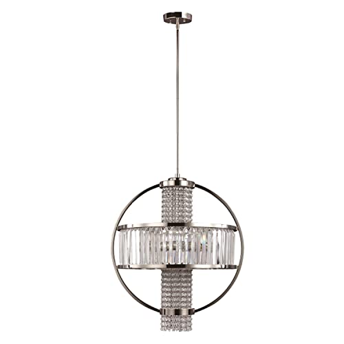 Zeev Lighting CD10073-4-PN Metropolis Chandelier, Nickel