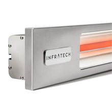 Infratech SL-2424 SS Slimline Series Single Element Electric Patio Heater 42.5" Long, 2400 Watts, 240 Volts, Silver Finish