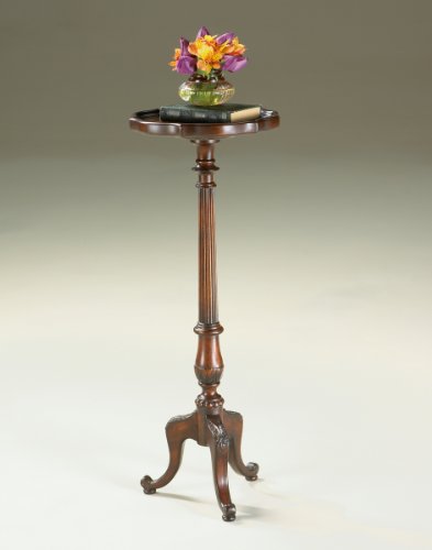 Butler Specialty Chatsworth Wood Pedestal Plant Stand/Drink Table - Cherry