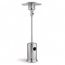 Stainless Steel Steel Propane Patio Heater 47,000 BTU – Portable Outdoor Gas Heater with Round Reflector & Stainless Steel Burner for Backyard, Restaurant, Bar, Deck, Garden, Outdoor Catering Events